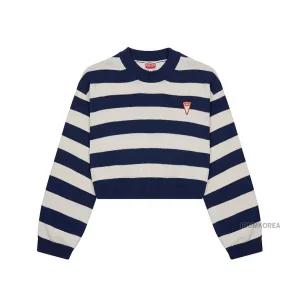 [롯데백화점]겐조 여성 스트라이프 크롭 니트 FD52PU3693CG 77
