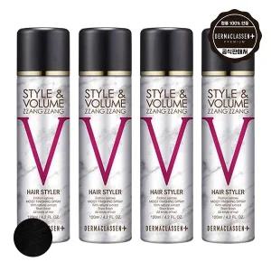 더마클라센 스타일앤 볼륨짱짱 흑채 스프레이 블랙 120ml x4