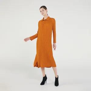 플리츠 카라 원피스_HPOPF023001