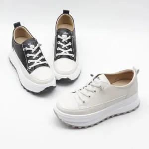 아트박스 베리콕 가죽 4끈 청키 속굽 운동화 스니커즈