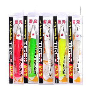 [ETN]국내산 TIREX 갈치짱 웜 8g 물결 채비 케이무라 지그헤드 칼치 낚시 미끼