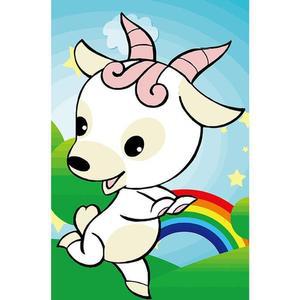 [OFM6Q9ST]12간지 양 보석십자수 이젤세트 10x15