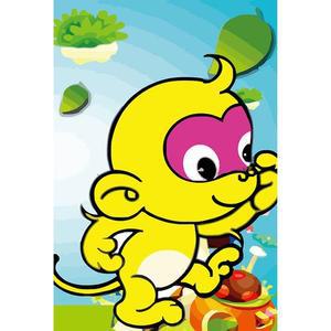 [OFM6Q098]12간지 원숭이 보석십자수 이젤세트 10x15