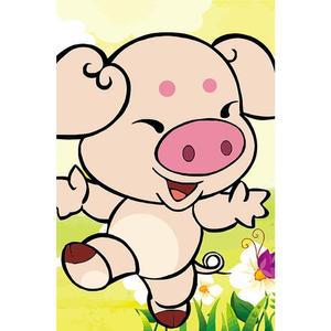 [OFM6Q9QQ]12간지 돼지 보석십자수 이젤세트 10x15