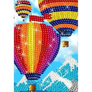 [OFM6Q0R9]하늘 풍선 보석십자수 이젤세트 10x15