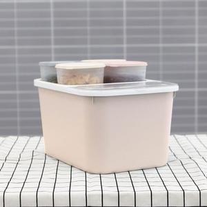 파스텔 정리 수납 쌀통 10kg+잡곡통 900ml 4개