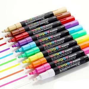 윈도우마카 10색 세트 유리창 블랙 화이트 아크릴보드 카페 식당 메뉴판 마카펜