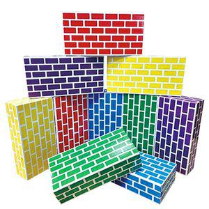 컬러 종이벽돌 10pcs