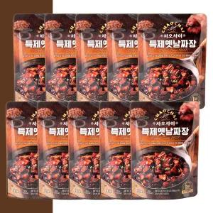 차오차이 특제옛날짜장 180g x10개 간단식사 간편 전자레인지 캠핑 여행
