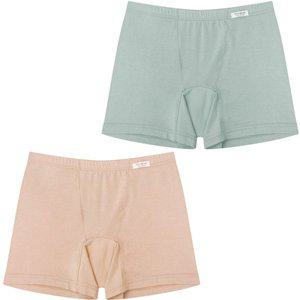 [제이앤제이컴퍼니]물랑루즈 오가닉 속단 모달 스판 여성 라이너 드로즈 사각 팬티 2매 SN762