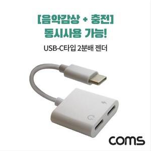 [XBI5846P]USB 3 1 Type C 오디오 젠더 C타입 to 듀얼 이