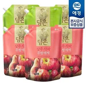 [애경]순샘 담은 주방세제 리필 1.6L x6개 (사과/키위)
