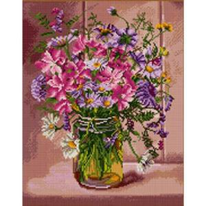 [RGL5R6P1]코스모스 순정 캔버스 보석십자수 40x50