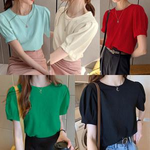 [국내자체제작] 세이렌 소매핀턱 티셔츠