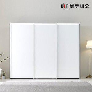 [보루네오하우스]쥬피터 E0 슬라이딩 키큰 옷장 2700 행거형 (3도어 W2760)