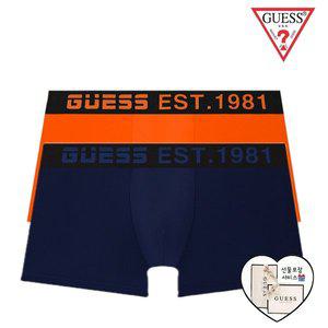 [게스언더웨어](의정부점)(선물포장)게스 액티브로고 컬러밴드  남성드로즈 2종세트 (MGLU1J725OR/MGLU1...