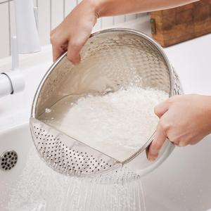 바겐슈타이거 스텐304 멀티 워시볼 24cm 양푼 물빠짐 채반 소쿠리 쌀씻는볼