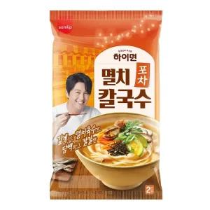 삼립 하이면 포차 멸치 칼국수 364g