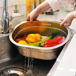 가쯔 대용량 올스텐 물빠짐 싱크대 설거지통 9l