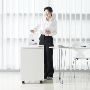 국산 대형 스틸 저소음 미세꽃가루 문서세단기 RS-9236CH A4 15매 60L 2x15mm DIN66399 P-5 분리형 박스 파지함