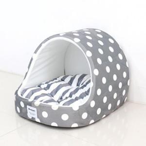 소형견 그레이 동글하우스 중형 I67548 고양이침대