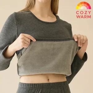 코지웜 프라임 융기모 여성 내의 상하세트