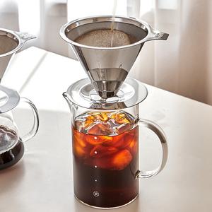 빈플러스 스텐 커피 드리퍼 일자형 유리 서버 세트