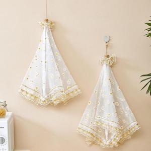 덮개 밥상 원터치 국화 레이스 밥상보 커버 푸드 식탁보