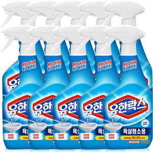 유한락스 살균 세정 욕실청소용 스프레이형 본품 600ml 10개