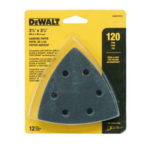 디월트 삼각사포 페이퍼 120방 12장 멀티커터용 삼각형 빼빠 페파 HPT멀티커터호환