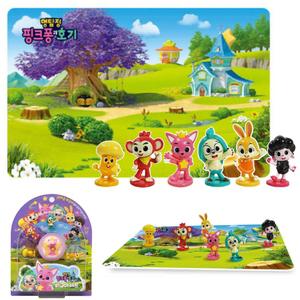 명탐정 핑크퐁과 호기 피규어세트 캐릭터 프라모델 미니어처 역할놀이 모형 어린이