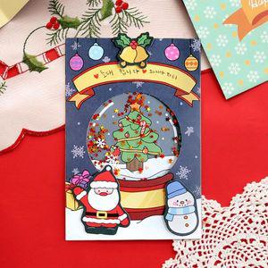 [핫트랙스]크리스마스 스노우볼 카드 5set