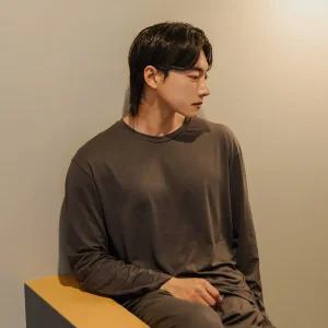 MHS4613 이너쿠키 슬림 피치 기모 겨울 남자 홈웨어 이지웨어