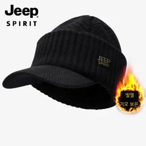 2장세트 원플러스원 JEEP SPIRIT 남녀공용 겨울 방한모자 비니 기모 니트 울 CA0638