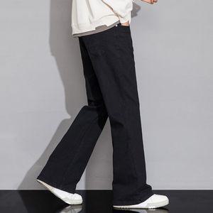 EAMT 남자 일자핏 청바지 추동 하이 스트리트패션 블랙 진 주니어 와이드 부츠컷 팬츠 EUNG4