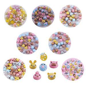 s)슬라임 클레이 토핑 동물 미니어처재료 (파츠)-통포장