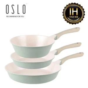 오슬로(OSLO) 마린 세라믹인덕션후라이팬 3종SET(C)(24+28+24궁)