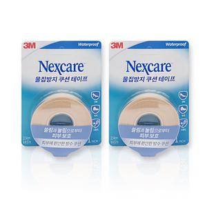 3M 넥스케어 물집방지쿠션 테이프 1인치 x 2개 방수밴드 물집패드 발까짐 군대밴드 방수