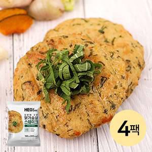 [허닭] 오븐 닭가슴살 스테이크 깻잎야채맛 4팩