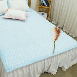 [BZJKQBDJ_4B]러블리 시어서커 침구 카페트 SS 블루