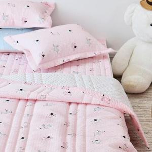 [HYIJPZZI_4B]해피퍼피 시어서커 침구세트 SS 핑크