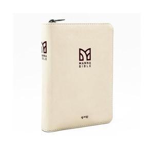 기획성경 만나성경 특소합본 개역개정 새찬송가 지퍼 프린팅인덱스 아이보리 예쁜성경책 기독교백화점