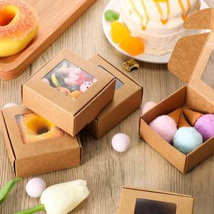 투명창 선물 상자 포장 박스 미니 무지 종이 답례품 쿠키 사탕 마카롱 비누 