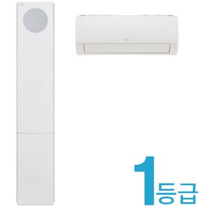 FQ18FV6EE2M LG 휘센 오브제컬렉션 뷰1 프로 에어컨/기본설치포함/6시리즈 2in1 멀티 18+6평형 2025년 1등급/에센스화이트/