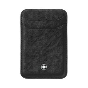 몽블랑 사토리얼 MagSafe형 IPhone 2cc 카드 지갑 블랙 Montblanc Sartorial Card Wallet 2cc For Iphone W