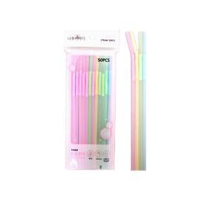 [KGPQS4DV_4B]50개입 자바라빨대 롱타입 빨대 요술빨대