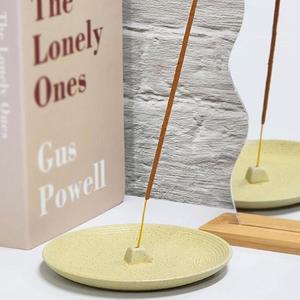 [BZI17K9N_51]세라믹 인센스홀더 향받침 트레이 옐로우