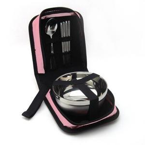 [IXHINFT5_4B]휴대용 수저 식기 야외용 개인 스텐 그릇