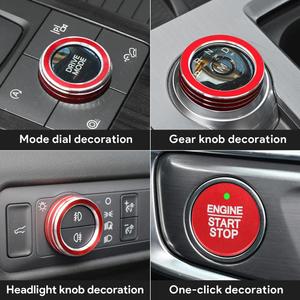 포드 익스플로러 20-23 기어노브 링커버 시프트스위치 윈도우리프터 버튼 스티커