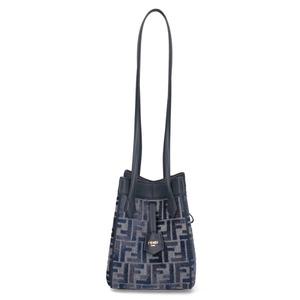 [펜디] 펜디 25SS 오리가미 미니 FF 자카드 버킷백 다크블루 8BS083 ASU0 F1PQK